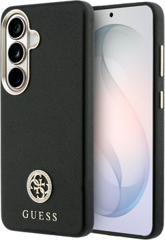 Панель Guess Rhinestone Round Logo MagSafe для Samsung Galaxy S26+ Black (3666339613402)