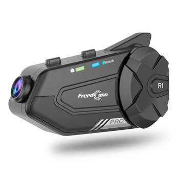 Мотогарнітура FreedConn R1-PRO 2K з камерою та Bluetooth інтеркомом до 1000 м Wi-Fi 1500 мАг