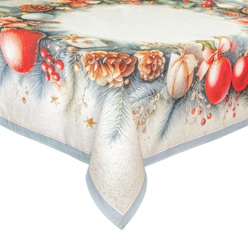 Скатертина Home Line 129745 120x150 Напівпанамський; Бавовна Принт