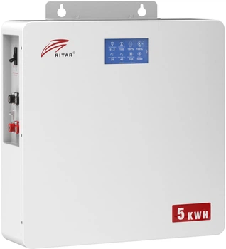 Акумуляторна батарея Ritar GE-W5KWH-51.2V LiFePO4 51.2 V 100 Ah 5.12 kWh