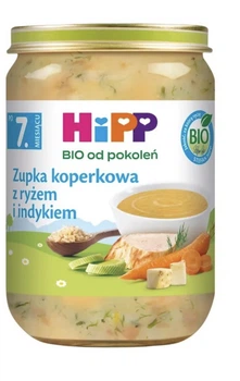 Дитяче пюре HiPP BIO Суп з кропом, рисом та індичкою 190 г (з 7 місяців)