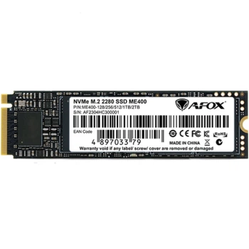 SSD AFox ME400 1Tb M.2 2280 PCIe NVMe Gen 4x4 3D TLC NAND Retail(TDB_2281ED797D42)