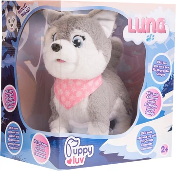 Zabawka interaktywna TM Toys Puppy Luv Pies Luna Szary (5908273001913)