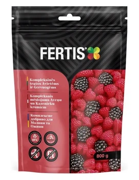 Комплексное минеральное удобрение для малины и ежевики, Fertis (Фертис) , 0.8кг, NPK 12.8.16