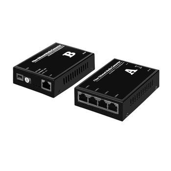 Медиаконвертер пара GreenVision GV-1004G-F/X-20KM A+GV-1001F-F/X-20KM B 1000Mbps SC одноволоконный Black