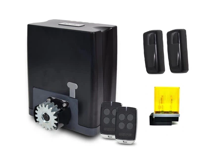 Автоматика для откатных ворот Gatexpert DKC600AC KIT + Лампа сигнальная LED + Фотоэлементы P5103