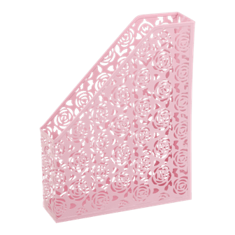 Лоток вертикальний метал. BUROMAX 6261-10 ROSE PASTEL рожевий (6), /BM.6261-10/