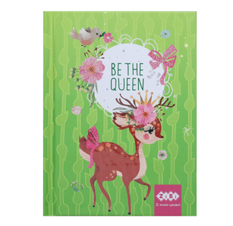 Блокнот ZiBi А6 тв. пал. 64арк. BE THE QUEEN 12713-15 салатовий /ZB.12713-15/