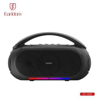 Портативная колонка Earldom ET-A35 Bluetooth 5.3, 15 Вт, 1500 mAh, RGB Черный