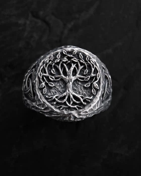 Серебряное кольцо YGGDRASIL - TREE OF LIFE Reytel 69045255 21.5