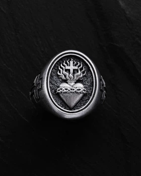 Серебряное кольцо SACRED HEART Reytel 69044096 18.5