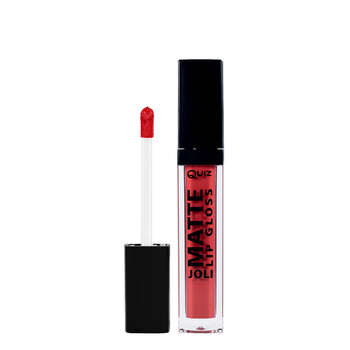 Матовый блеск для губ Quiz Cosmetics Joli Color Matte, 87 красно-бежевый