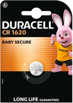 Специальная литиевая батарейка типа «таблетка» Duracell 1620 3V, (CR1620), 1 шт (5000394030367)