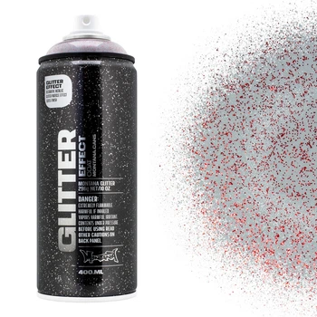Аэрозольный лак Montana Glitter X-Mas Red (Красный) 400 мл