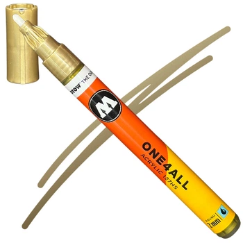 Акриловый маркер Molotow ONE4ALL 127HS Metallic Gold (Золото) 2 мм