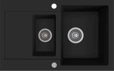 Кухонна мийка Kernau KGS H 6080 1.5B1D Deep Black