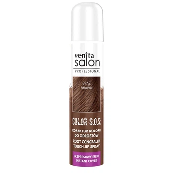 Корректор мгновенный цвета корней Venita Salon Color S.O.S BROWN для коричневый и седых волос 75 мл (5902101521413)