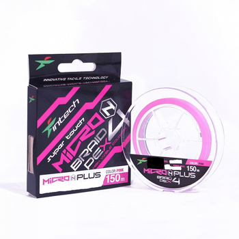 Шнур плетив Intech MicroN Plus PE X4 150m #0.8 (14lb / 6.35kg) FS0653913