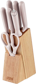 Набір ножів WINNINGSTAR ST-7802 8 предметів Beige (WNNGS-ST-7802-BG)
