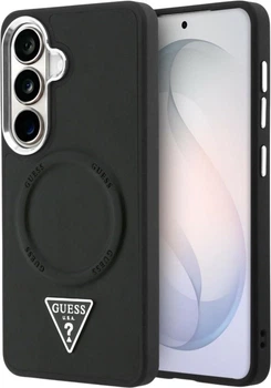 Панель Guess Embossed Ring Triangle Logo MagSafe для Samsung Galaxy S26 Black (3666339613860)