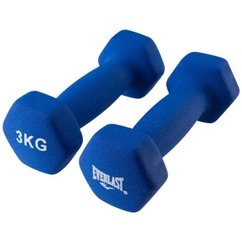 Гантели виниловые для фитнеса 2 шт по 3 кг Everlast 80024/3