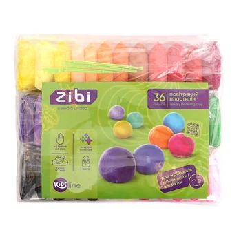 Пластилін повітряний для ліплення ZiBi 36 шт, ZB.6298 KIDS Line
