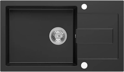 Zlew kuchenny Kernau KGS K 6078 1B1D Deep Black