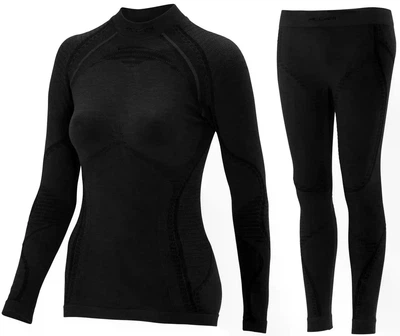 Комплект термофутболка и термоштаны женские Accapi Ergowool – Black XS/S