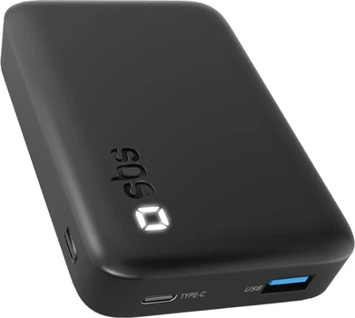 Powerbank SBS High-Density Compact 10000 mAh 10W Black (TEBBCT10000LDK)