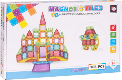 Магнітний конструктор ModernHome by Multistore Будинок з автомобілем та причепом 106 елементів HC473205 (5905817008131)