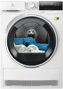 Сушильна машина Electrolux тепловий насос, 9кг, A+++, 64см, дисплей, інвертор, білий [EW7D394UU]