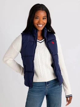 Теплый жилет короткий женский U.S. Polo Assn 902924175 S Синий (1159855418)