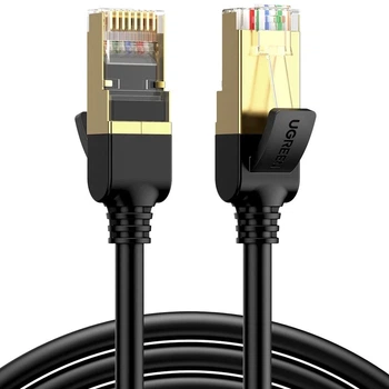 Кабель Ugreen NW107 RJ45 to RJ45 Cat.7 STP 15m Black (11274-ugreen)
