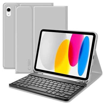 Чехол-клавиатура Tech-Protect SC Pen + Keyboard для iPad 11 2025 11th Gen | 10.9 2022 10th Gen Grey (5906302363117)