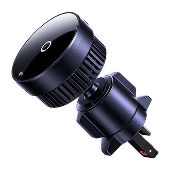 Автодержатель с функцией беспроводной зарядки Baseus MagPro 15W Black with MagSafe (C40164100121-01)