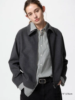 Куртка демисезонная женский Uniqlo 599674652 XL Серая (1159855769)