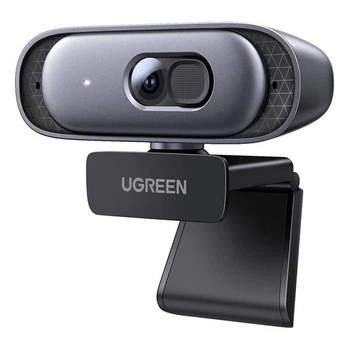 Веб-камера с микрофоном Ugreen USB 2K 30FPS Silver (CM778)