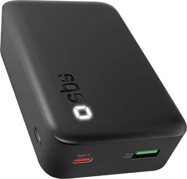 Powerbank SBS High Density Compact 20000 mAh 22.5W Black (TEBBCT20000PDLDK)