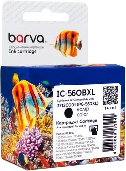 Картридж Barva совместимый с Canon PG-560 XL (3712C001) 14 мл Black (IC-560BXL)