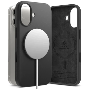 Чехол Ringke Silicone Magnetic для iPhone 17 с MagSafe Black (8800328811799)