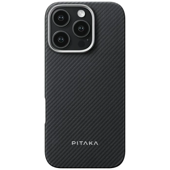 Чохол Pitaka Ultra-Slim для iPhone 16 Pro Black Grey with MagSafe (KI1601PA)