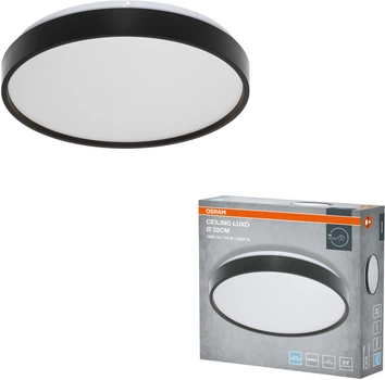 Світильник OSRAM CEILING LUXO 18W 990LM 6500К 32 см чорний (4099854651007)