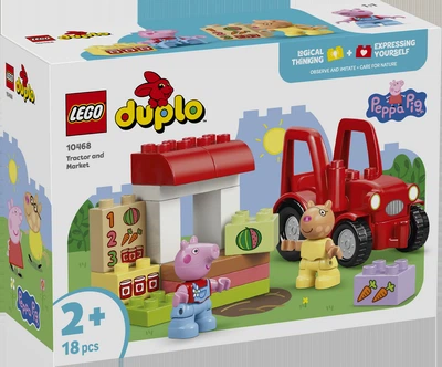 Конструктор Lego Duplo Свинка Пеппа. Трактор и рынок 10468