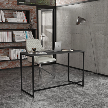 Письмовий стіл комп'ютерний Liner Loft графіт. Столи робочі письмові лофт для дому та офісу