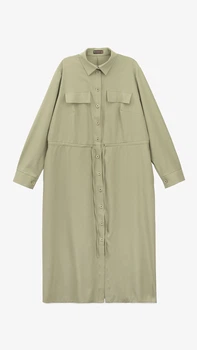 Платье однотонное женское GENUA 2629 3XL Оливковый shop (2000999478178)
