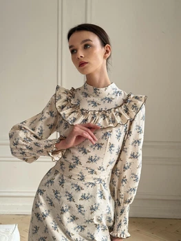 Жіноча сукня El'dress фланель молочний S (EED- 2553)