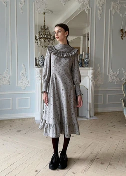 Жіноча сукня El'dress фланель сірий М (ED- 2552М)