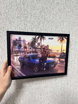 Постер фото картина Grand Theft Auto: Vice City в рамці — декор для геймерів