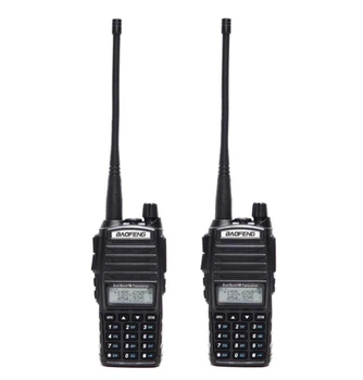 Комплект 2 шт Рація портативна Baofeng UV-82 5 Ватт батарея 2000 мАч Black
