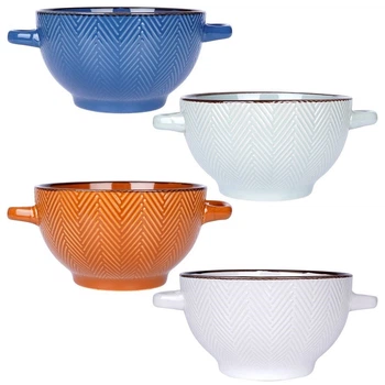 Zestaw misek Siaki Collection ceramicznych 4 szt x 620 ml (5904316464547)